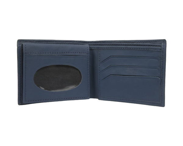 Cow leather crocodile textured wallet