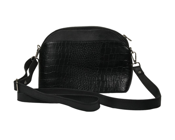 3 pocket small ladies party bag cow leather