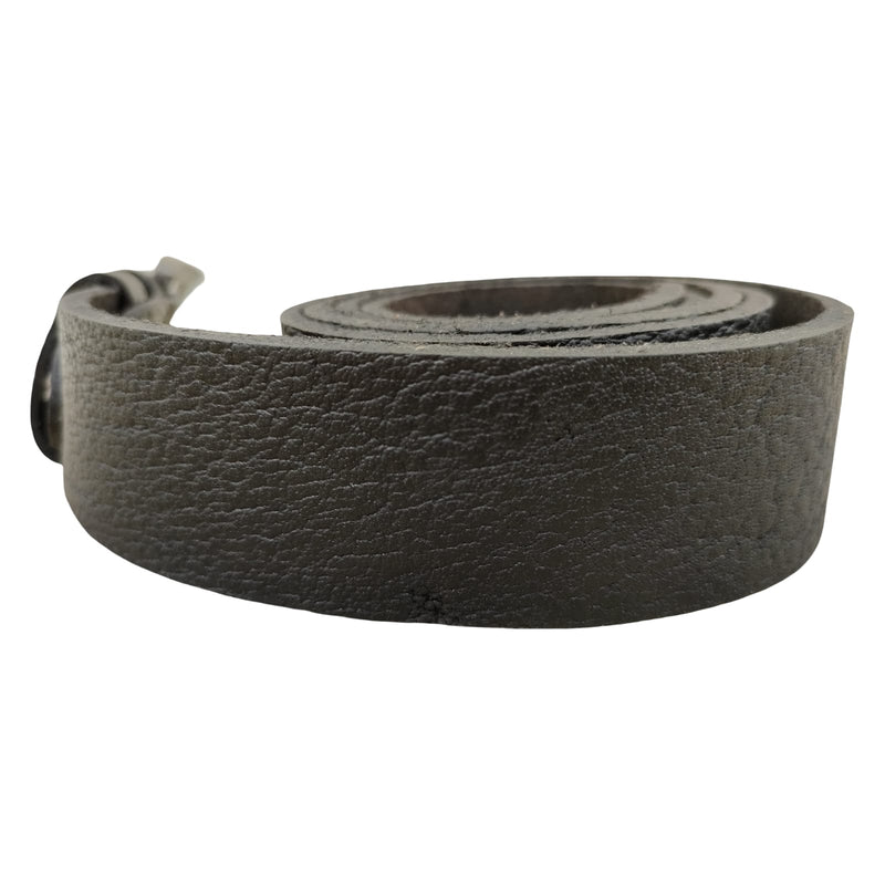 Jeans one piece leather belt