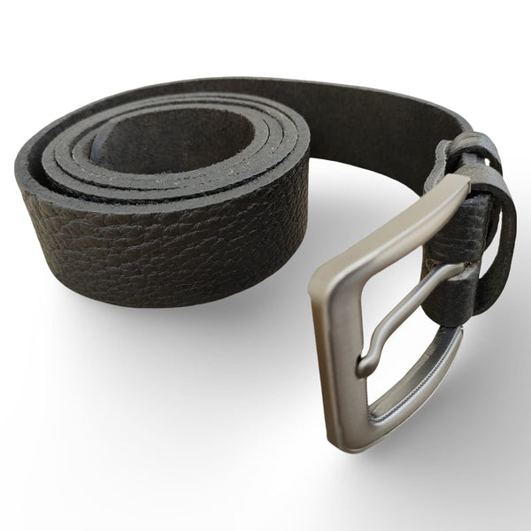 Jeans one piece leather belt