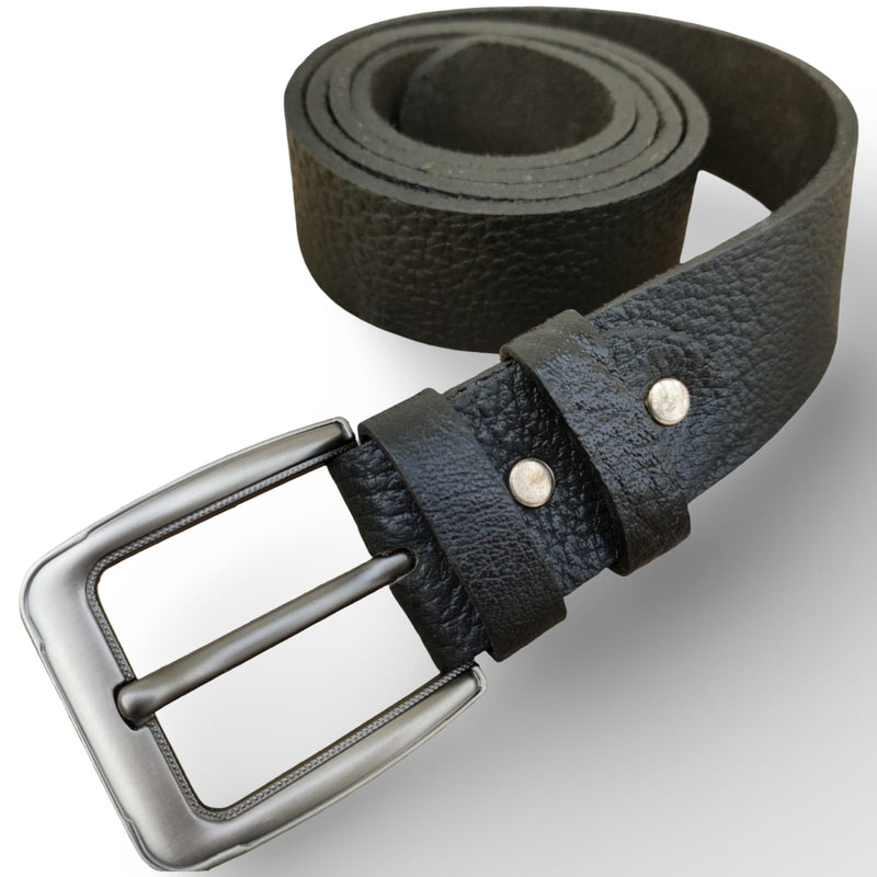 Jeans one piece leather belt