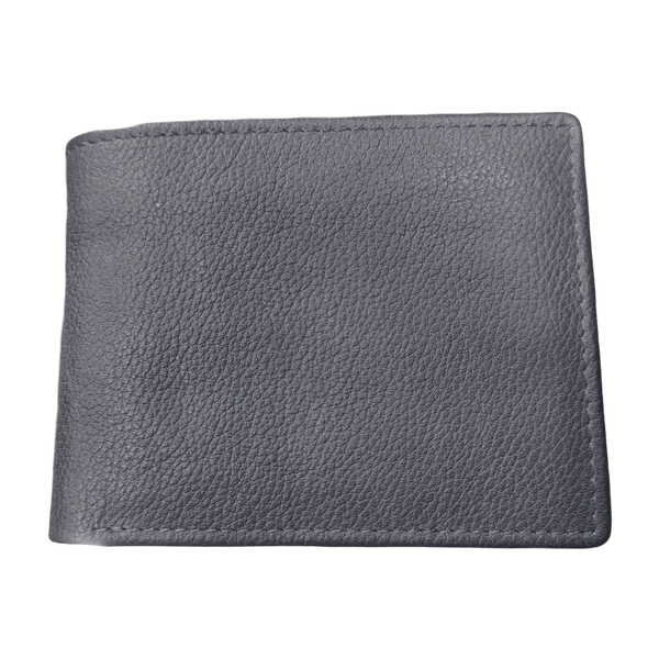 Premier Grain Leather Wallet with Center Flap